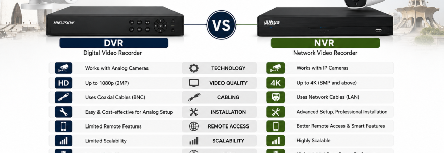 NVR vs DVR Which Recording System Should You Buy in Pakistan