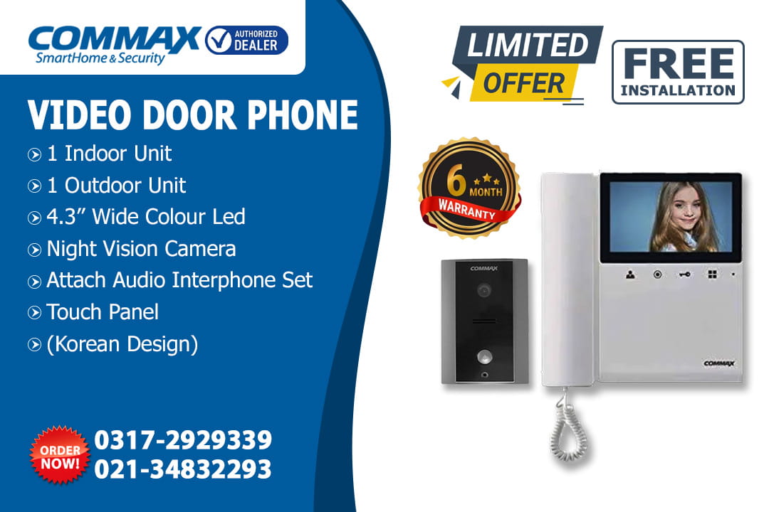 Commax Video Door Phone CDV-43K with Free Installation