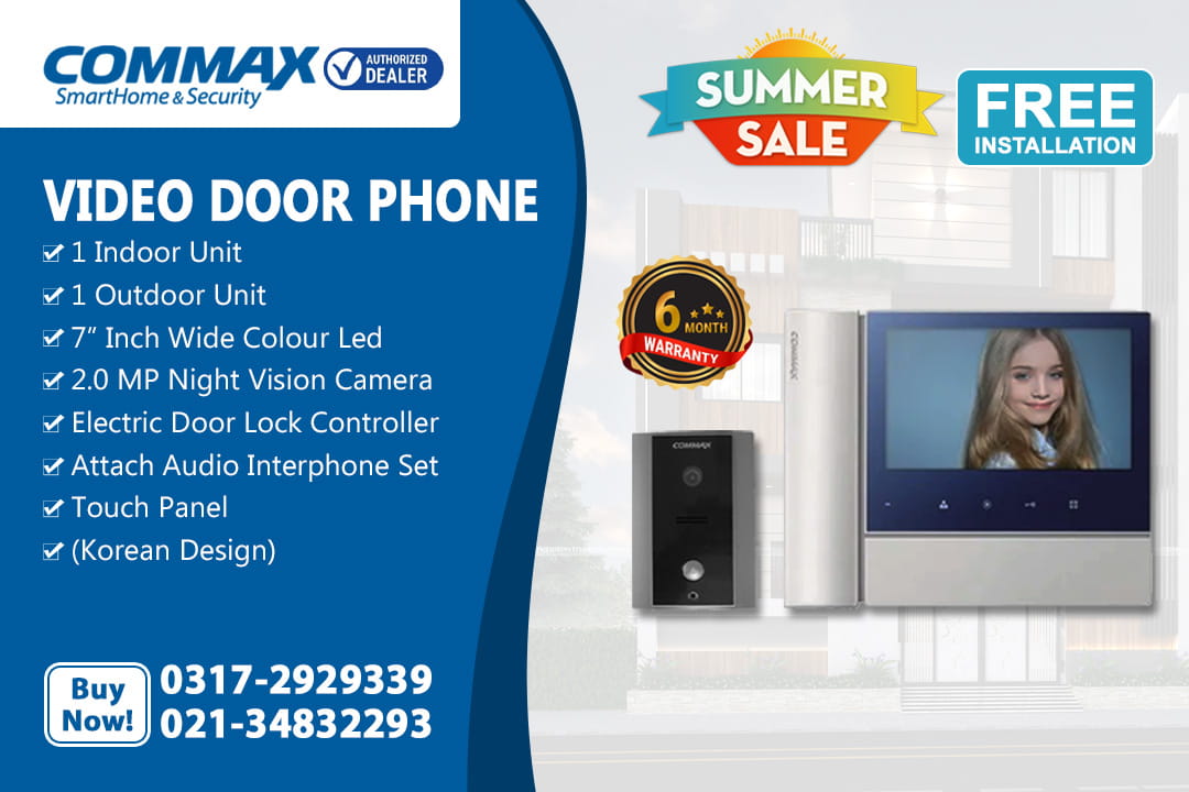Commax Video Door Phone CDV-70N with Free Installation