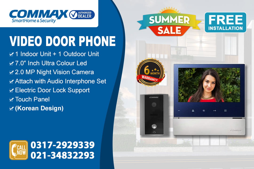 Commax Video Door Phone CDV-70H with Free Installation