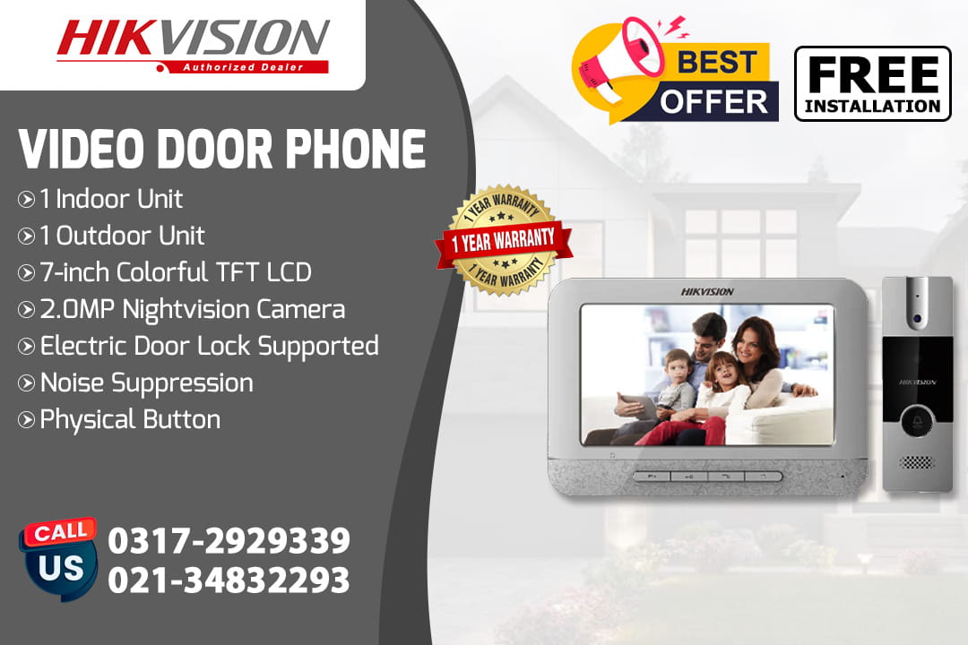 Hikvision Video Door Phone with Free Installation