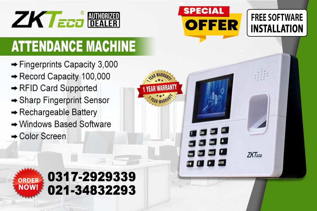 Attendance Machine K-60 With Free Software Configuration