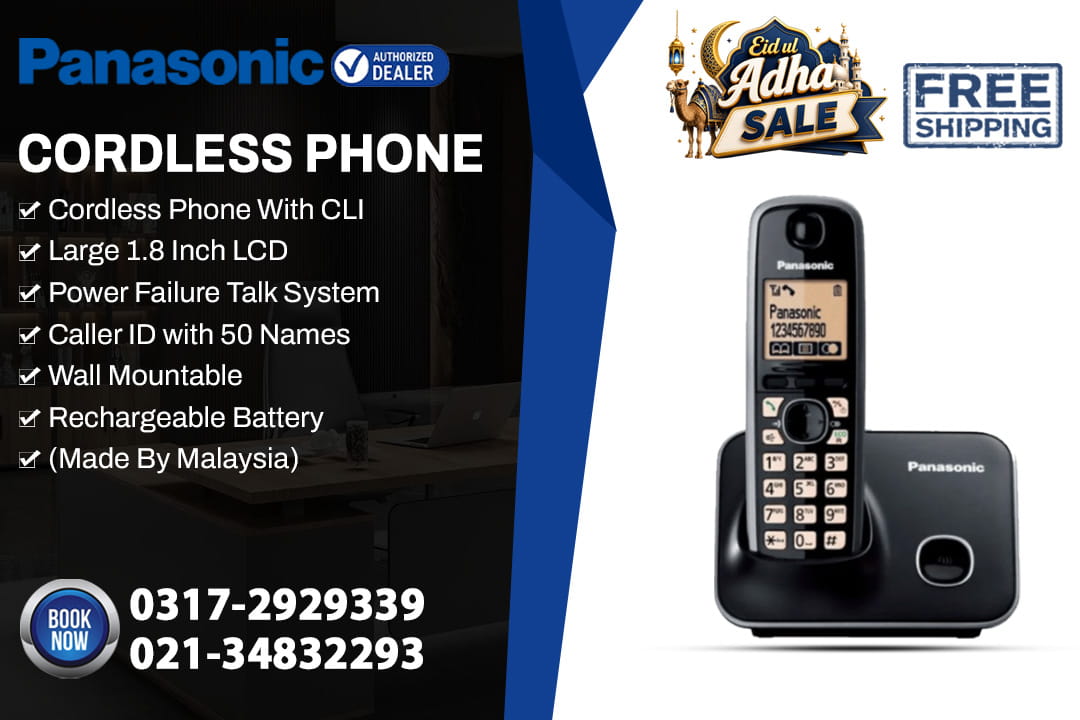Panasonic Cordless phone (KX-TG3711) with Free Shipping