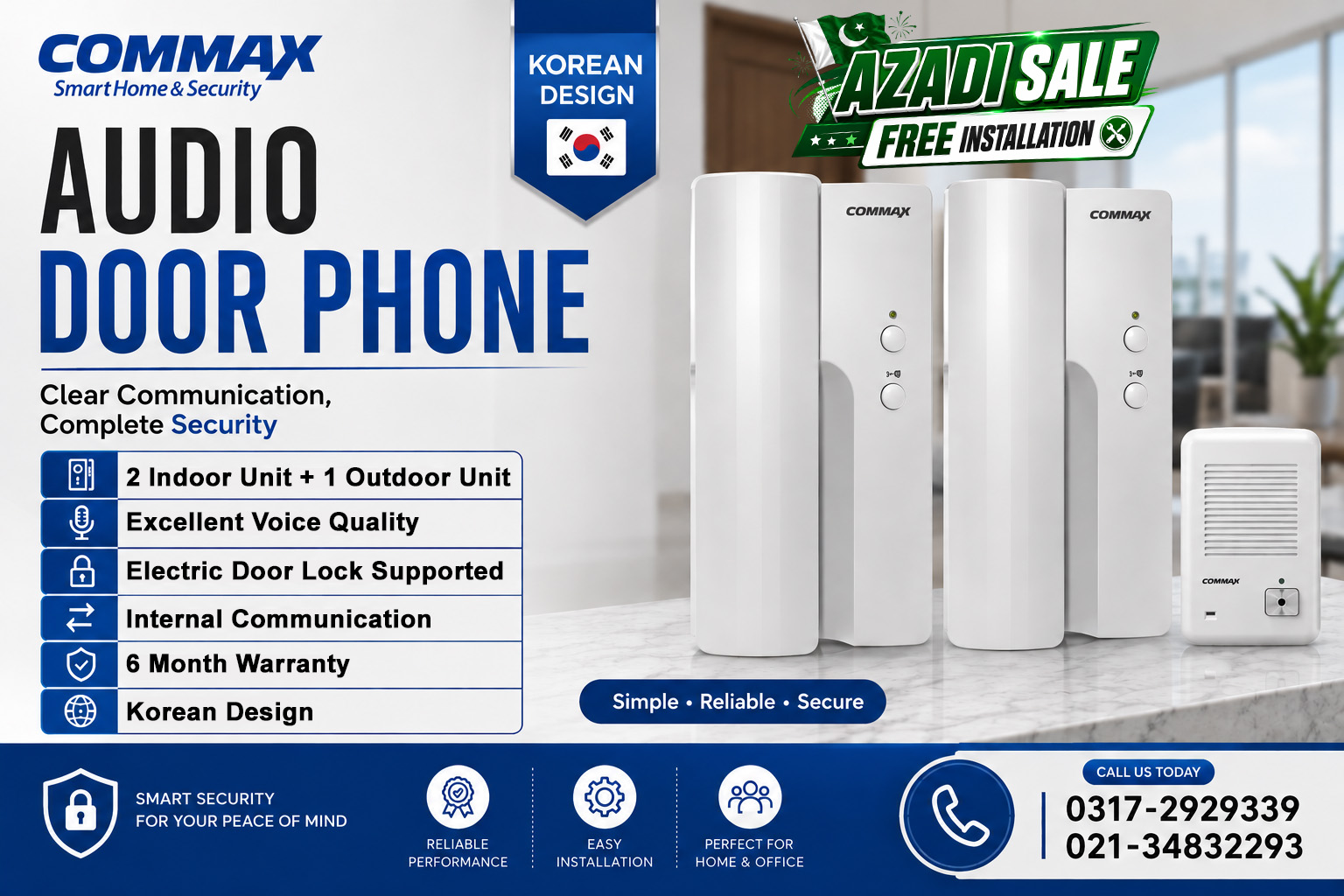 Audio Door Phone DP-4S with Free Installation