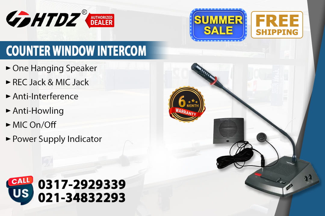 Counter Window Intercom System with Free Shipping