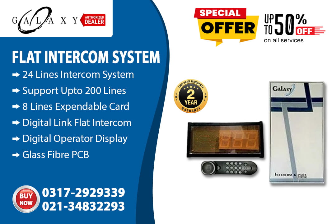 Flat Intercom System with 50% off Service