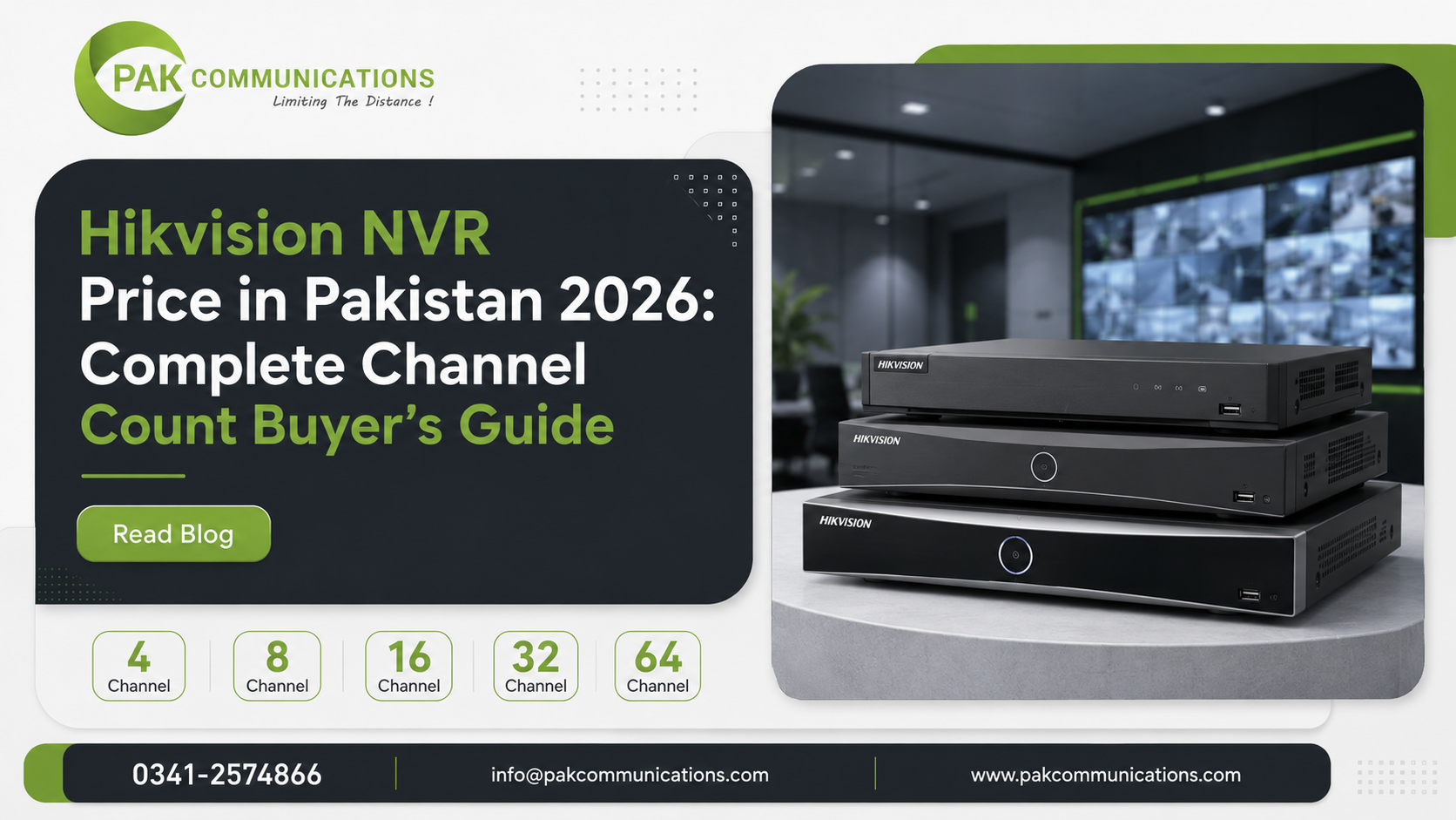 Hikvision NVR Price in Pakistan 2026 Complete Channel Count Buyer's Guide