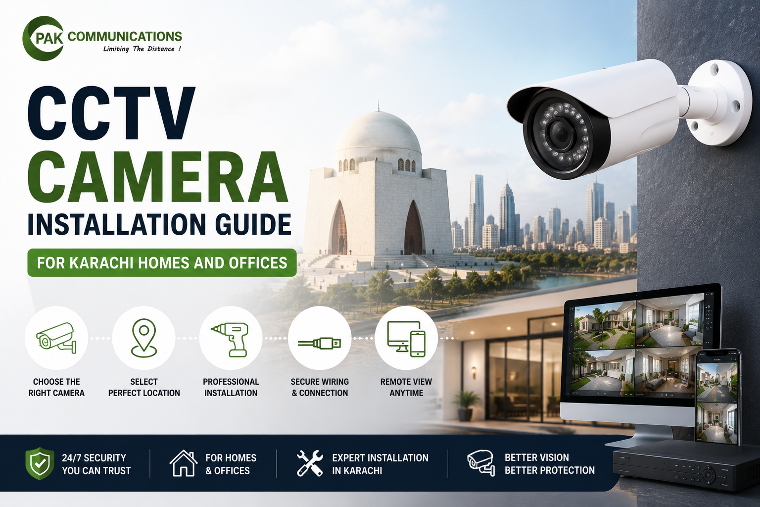 CCTV Camera Installation Guide for Karachi Homes and Offices