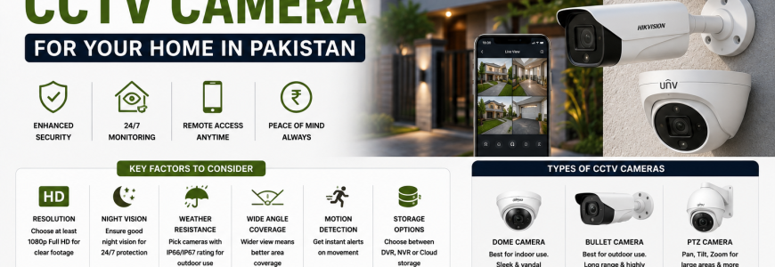 How to Choose a CCTV Camera for Your Home in Pakistan