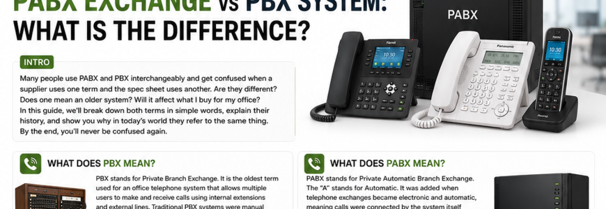 PABX Exchange vs PBX System What is the Difference