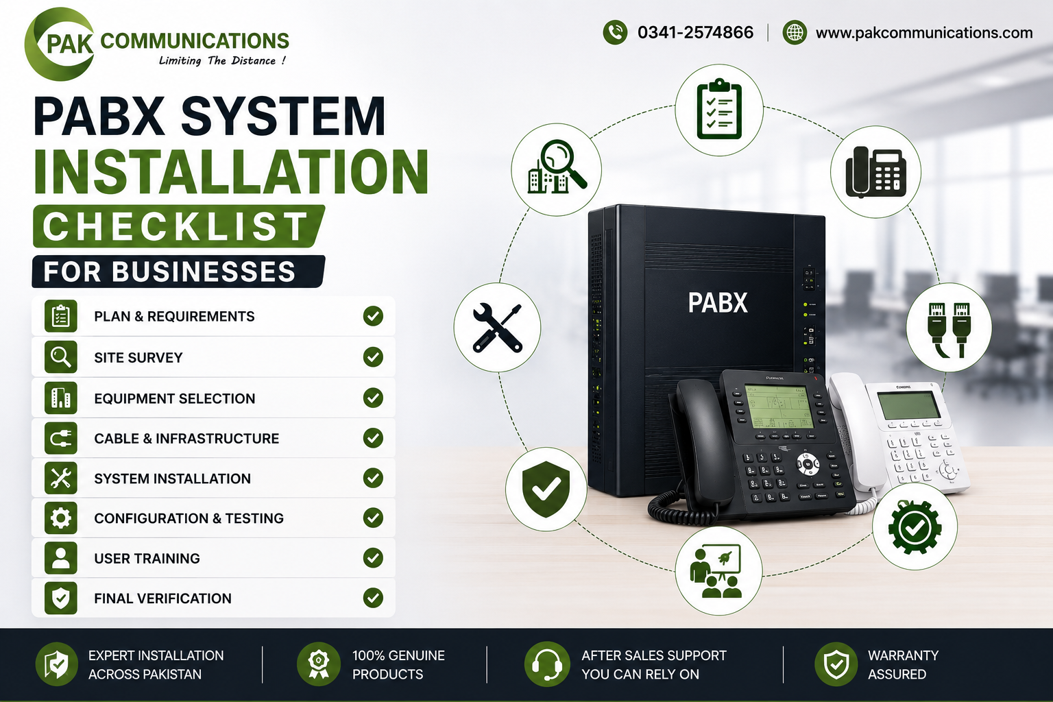 PABX system installation checklist for businesses