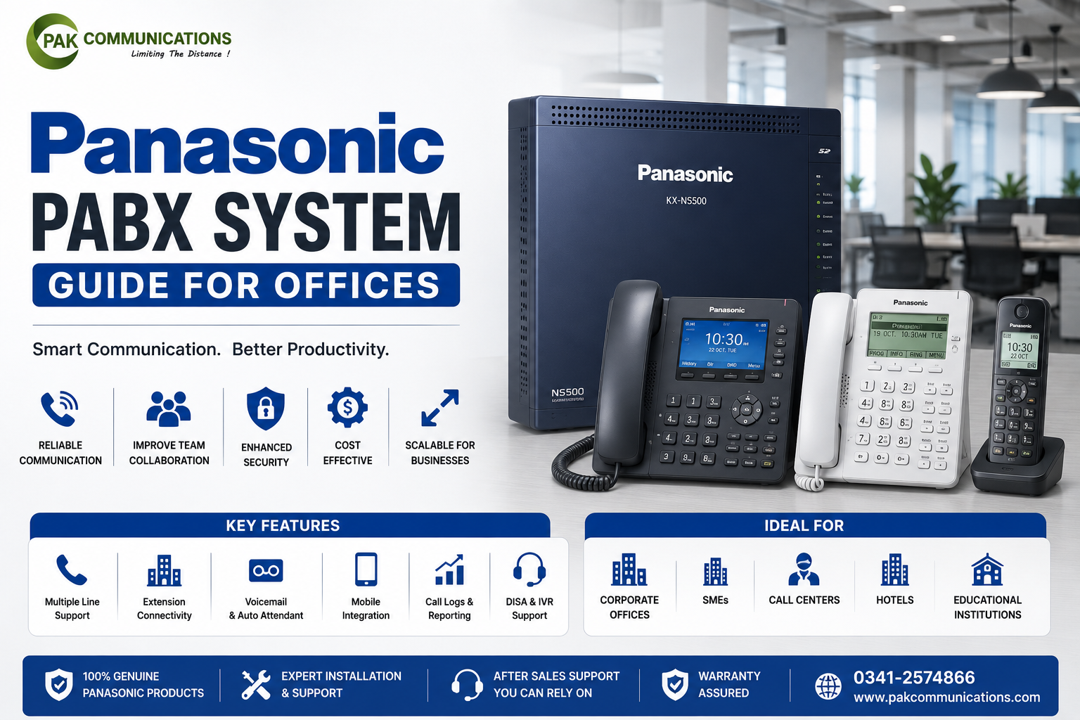 Panasonic PABX System Guide for Offices