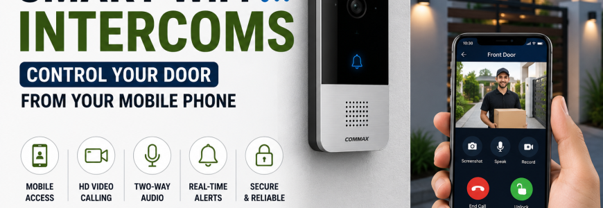 Smart WiFi Intercoms Control Your Door from Your Mobile Phone